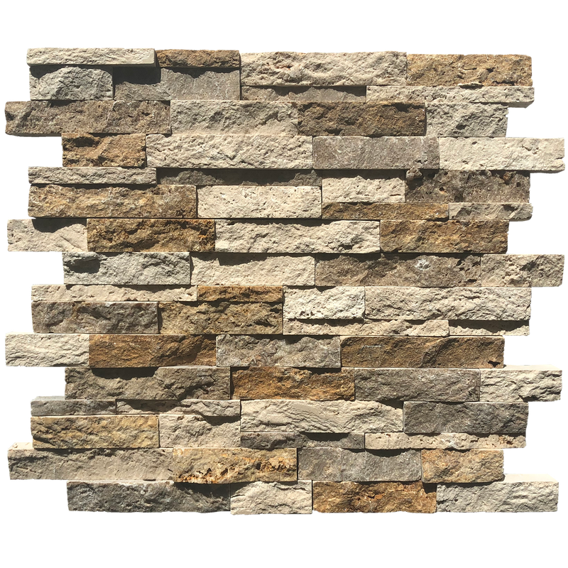 Kona Brown CC & Classic Light CC & Noce CC Earthline 30 x 29 cm Split Face Mosaic