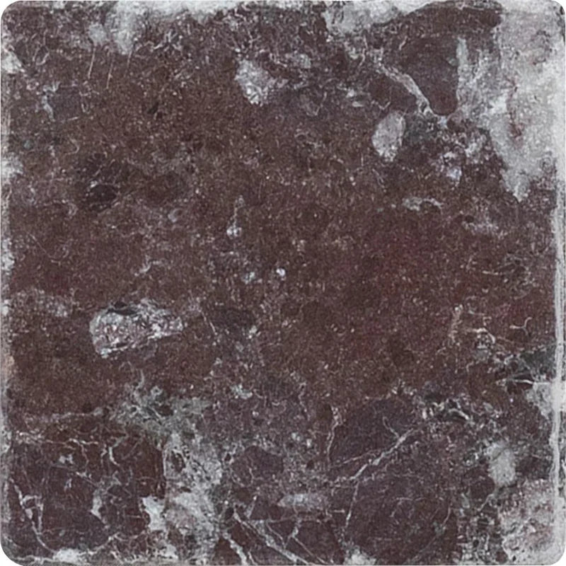 Rosso Levanto Tumbled 7.5 x 7.5 x 1 cm Field Tile 