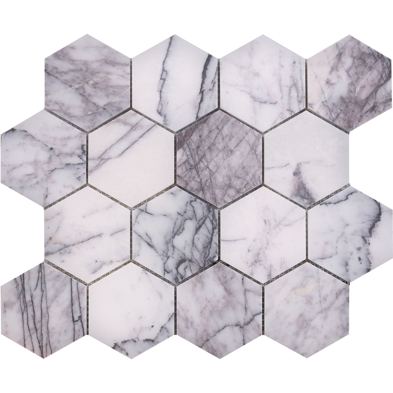 Violeta Hexagon 7.5 cm Honed Mosaic