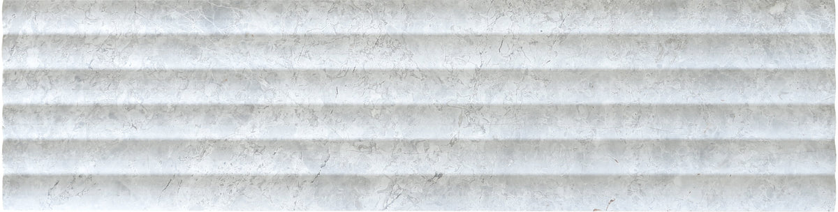 Tundra Grey Honed Flute-Out 15 x 60 x 1.25 cm Field Tile 