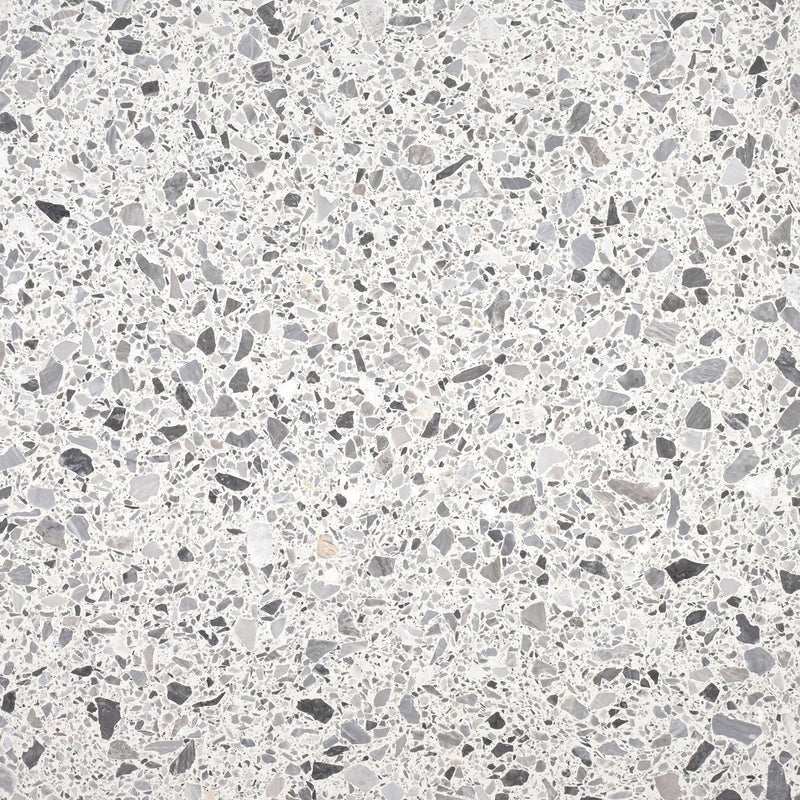 Nordic Grey Honed 60 x 60 x 1.25 cm Terrazzo Field Tile #17