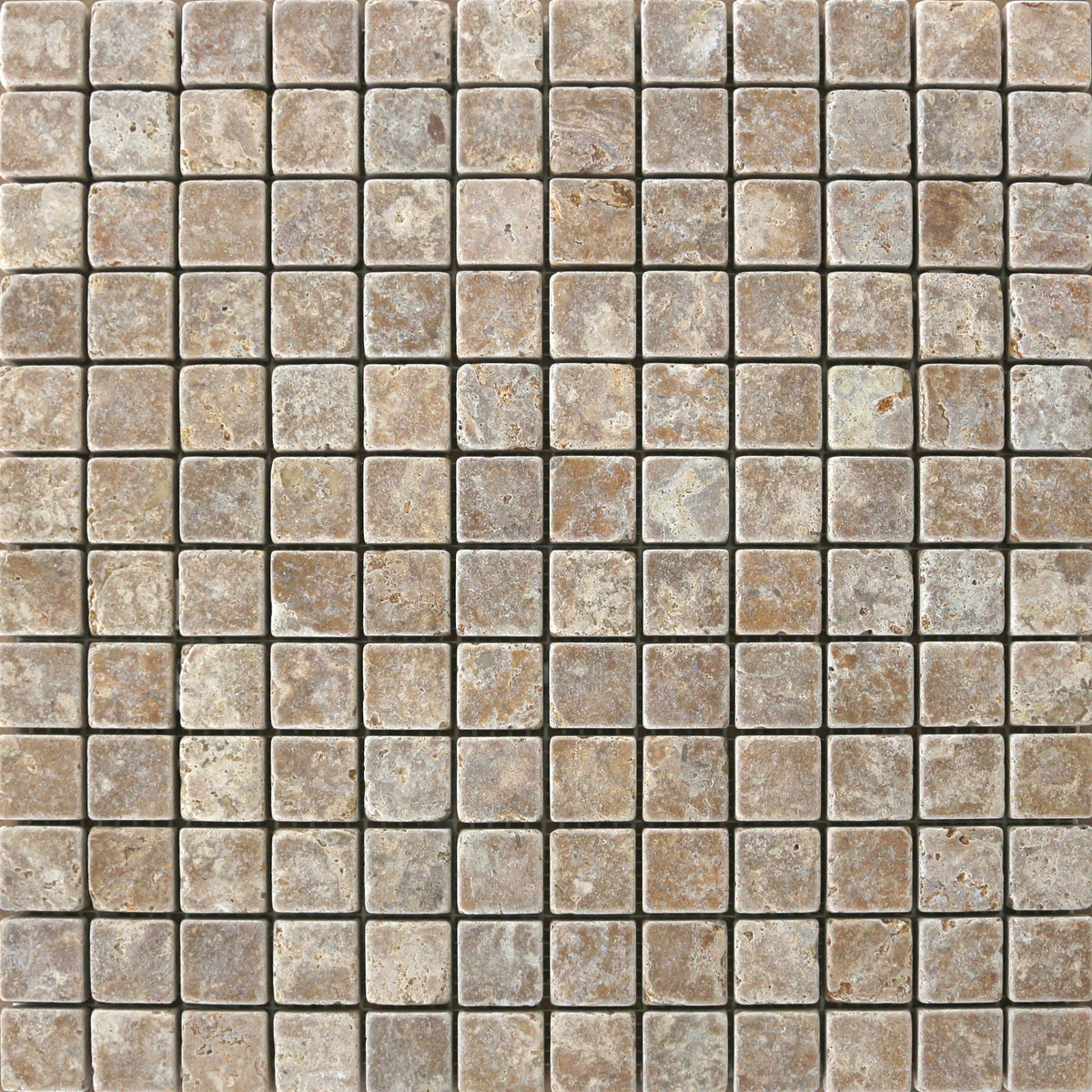 Kona Brown CC 2.5 x 2.5 cm Tumbled Mosaic 