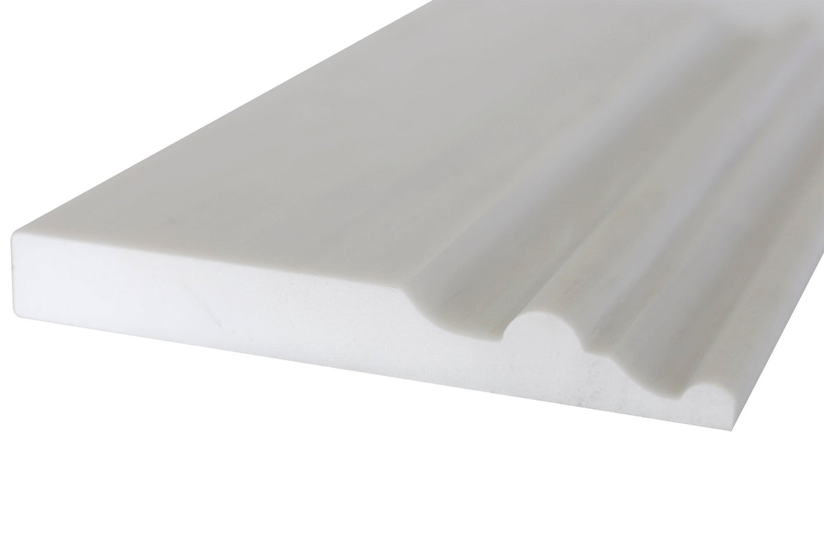 Glacier White Honed Base 15 x 45 cm  Molding 