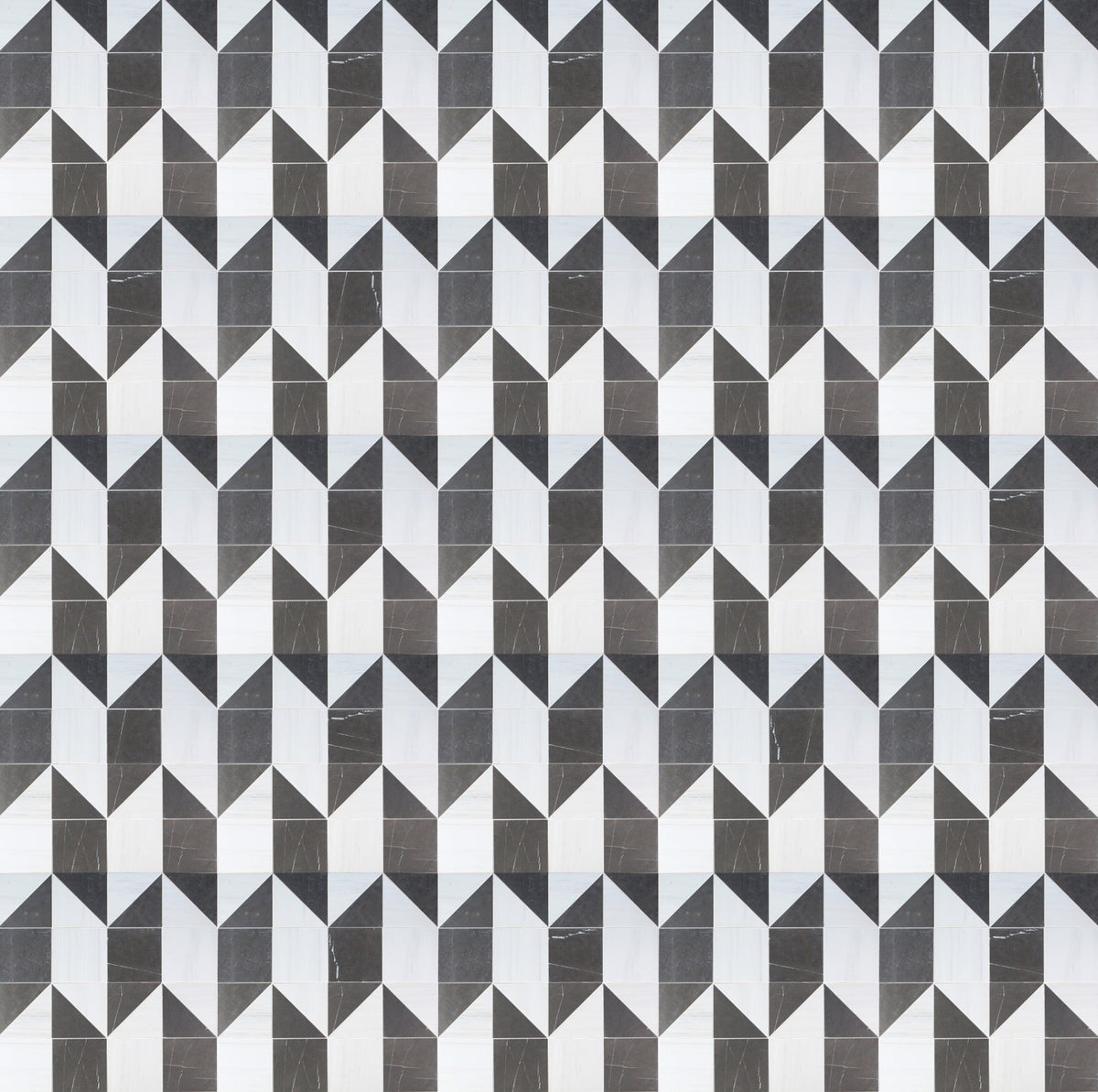Mount Grey Plain Honed Diamond Triangle  x 1 cm Field Tile 