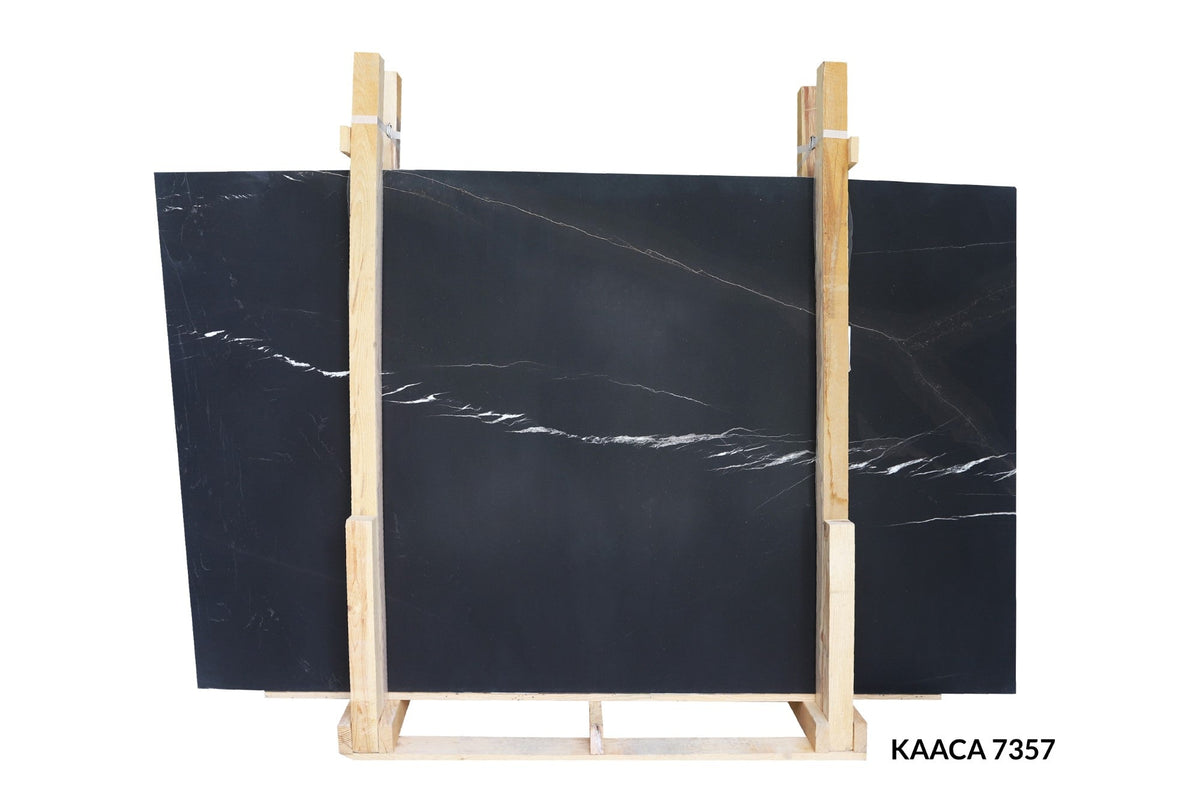 Overseas Bundle | Black Silk Honed 3CM Slab #KAACA7357 