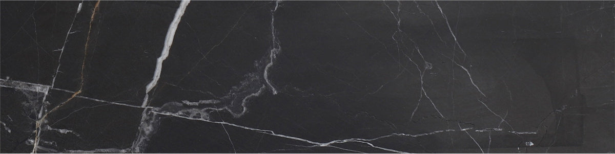 Black Silk Polished 7.5 x 30 x 1 cm Field Tile 