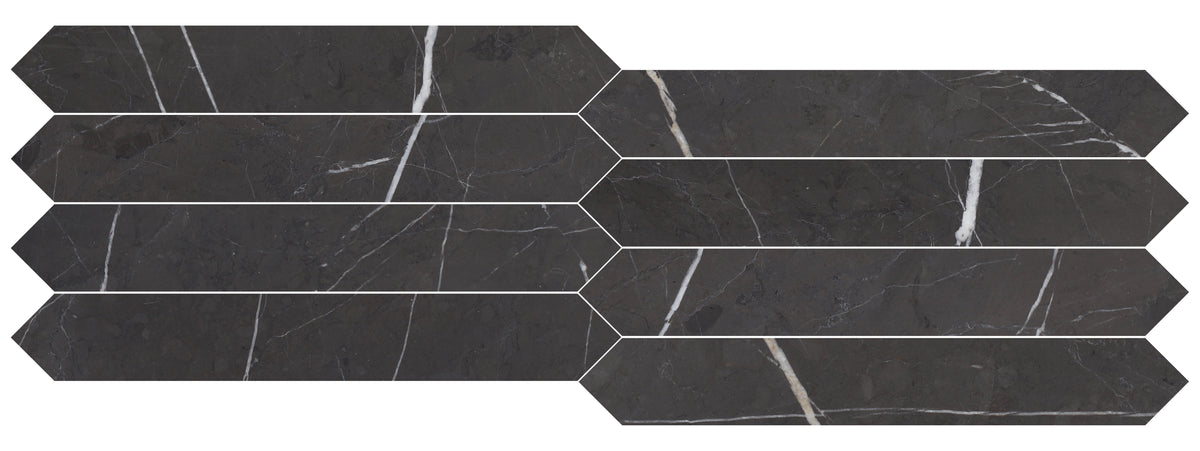 Mount Grey Plain Honed Picket 5 x 30 x 1 cm Field Tile 