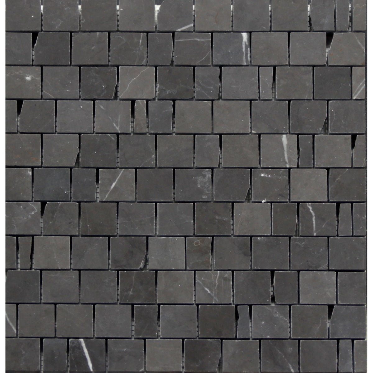 Mount Grey Plain Broken Joint 005 Honed Mosaic 