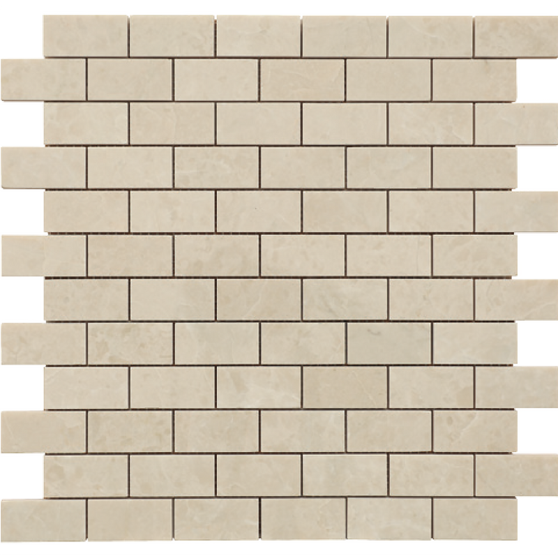 Crema Ella 2.5 x 5 cm Polished Mosaic