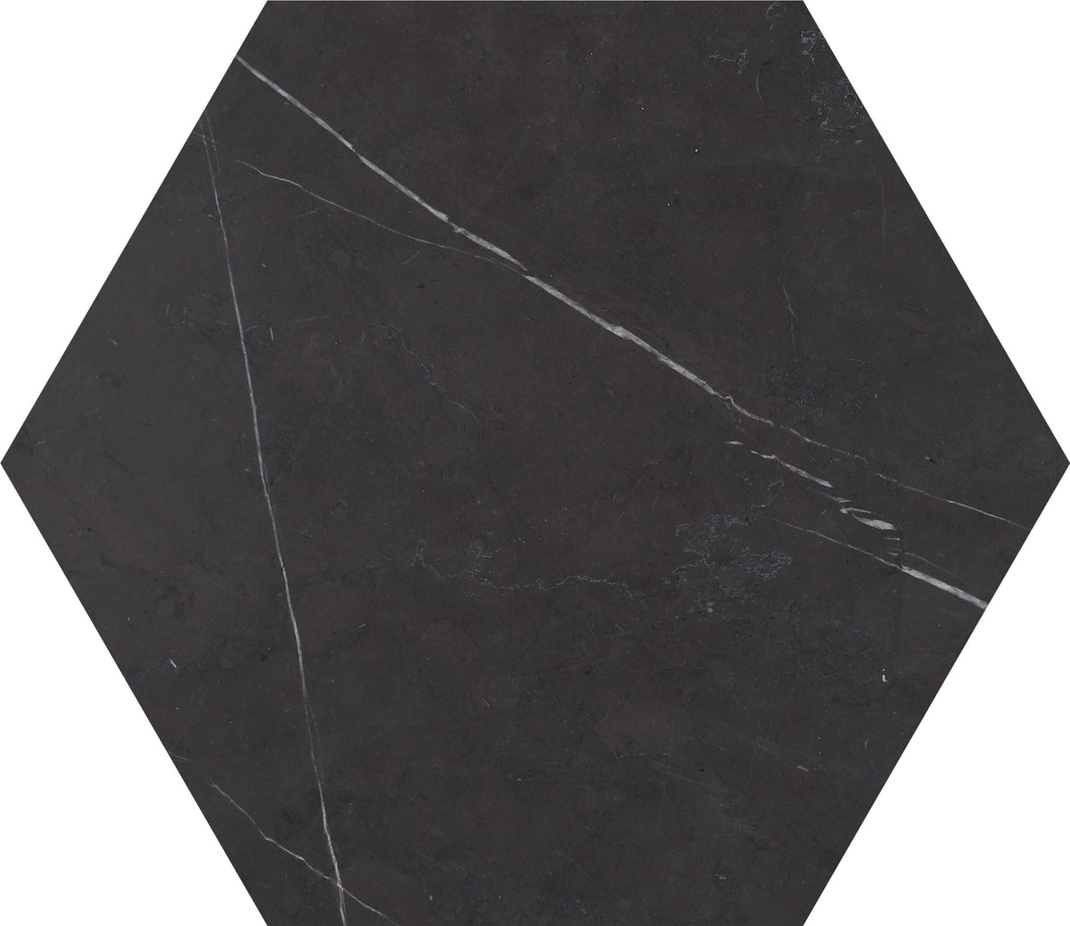 Mount Grey Plain Polished Hexagon 25 x 1 cm Field Tile 