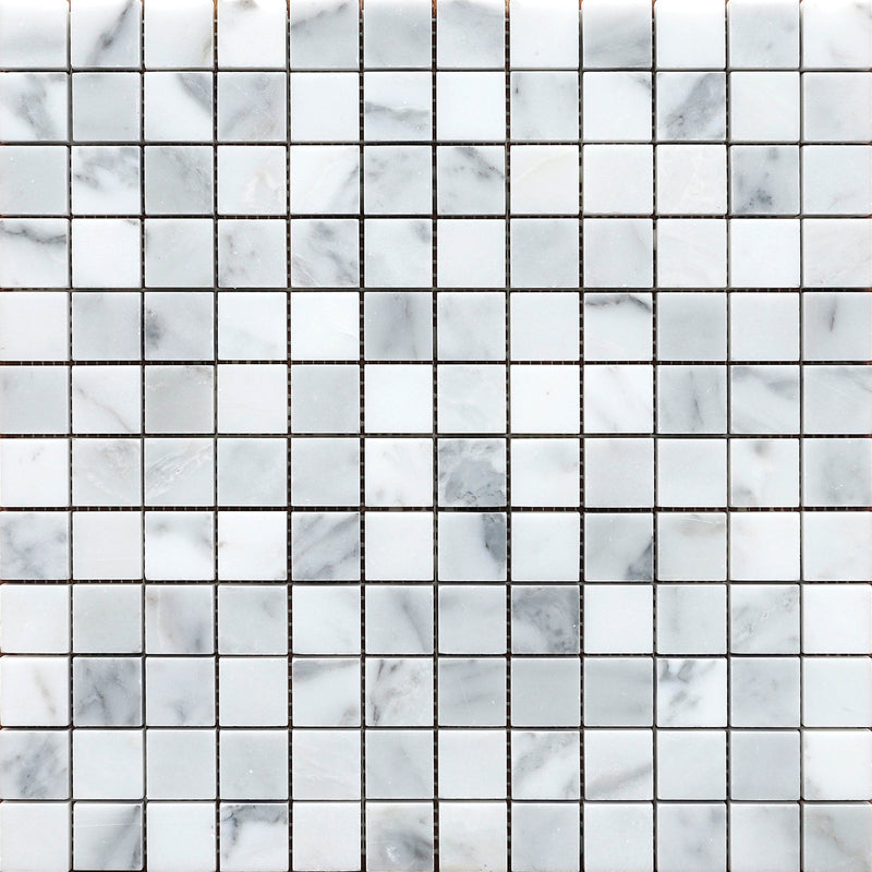 Statuario 2.5 x 2.5 cm Honed Mosaic