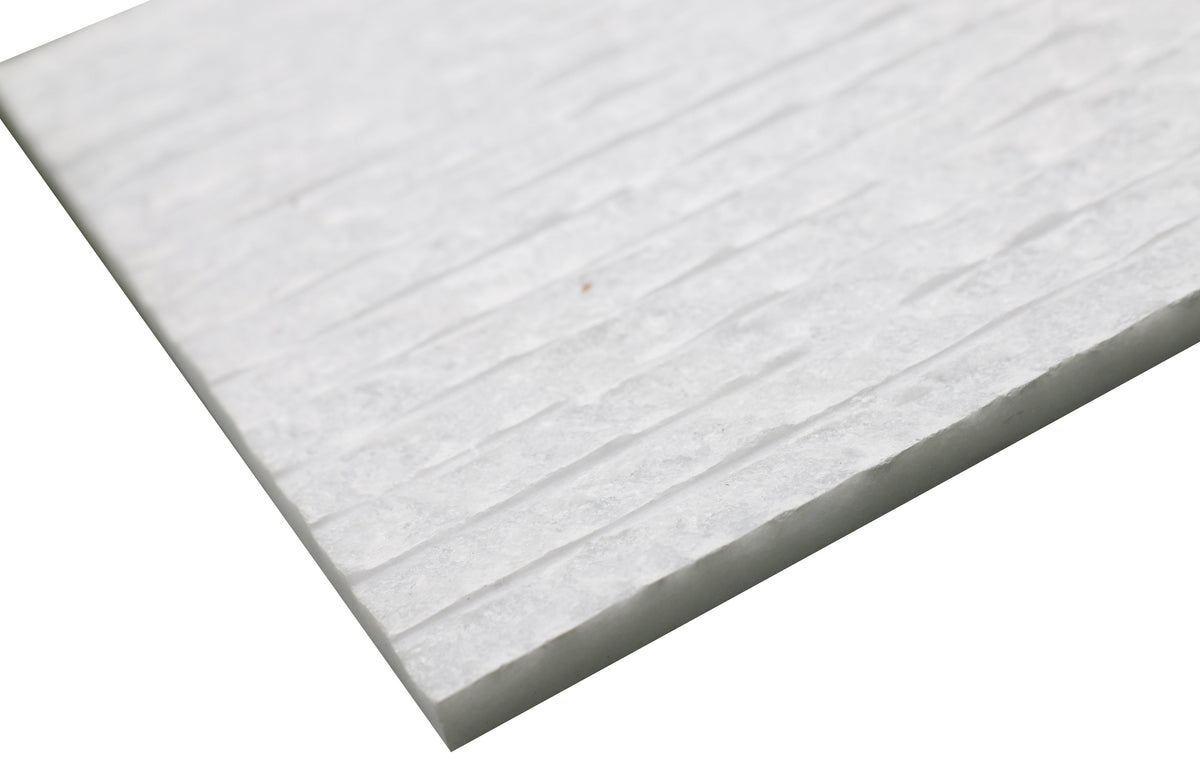 Snow White Rustic Chiseled Small 30 x 60 x 2 cm Field Tile 