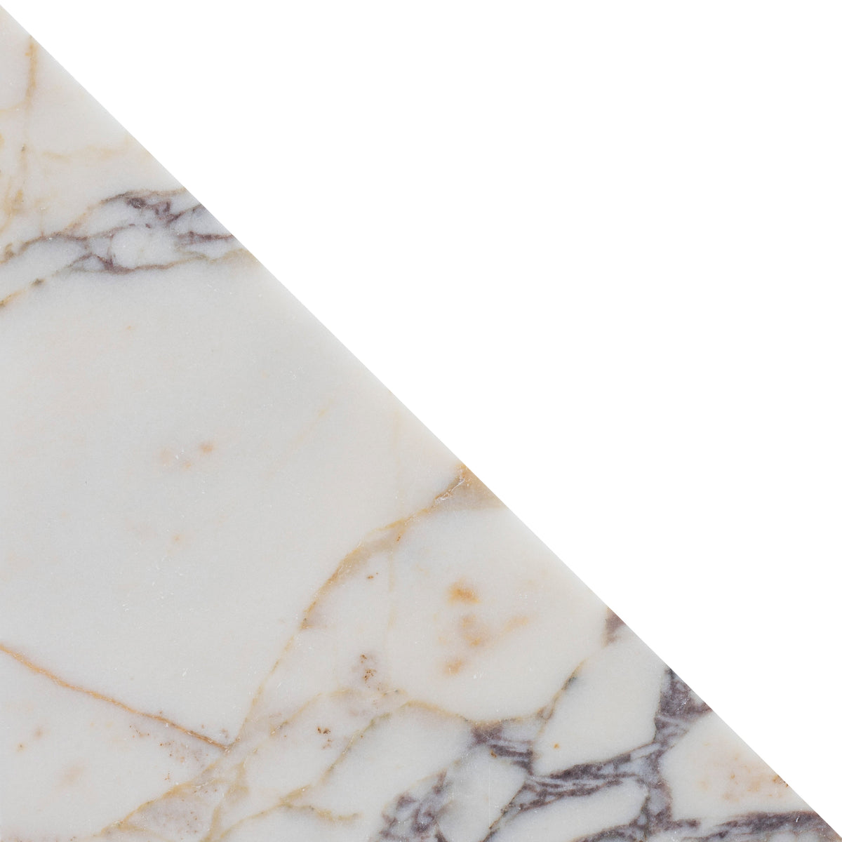 Calacatta Viola Honed Diamond Triangle  x 1 cm Field Tile 