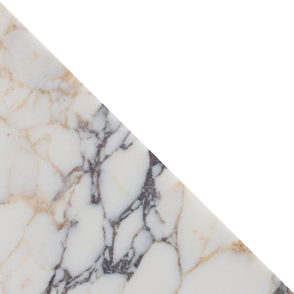 Calacatta Viola Honed Diamond Triangle  x 1 cm Field Tile 