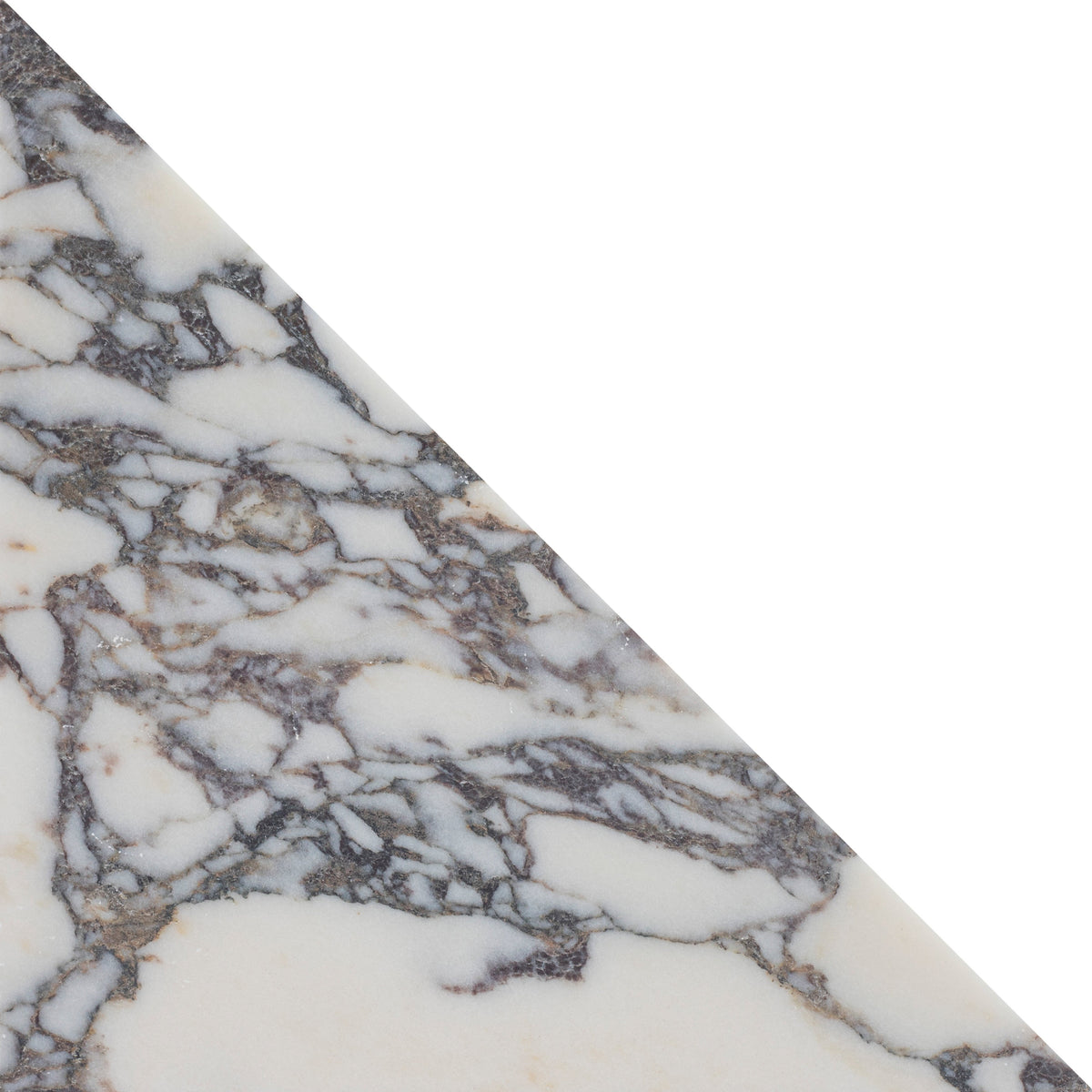 Calacatta Viola Honed Diamond Triangle  x 1 cm Field Tile 
