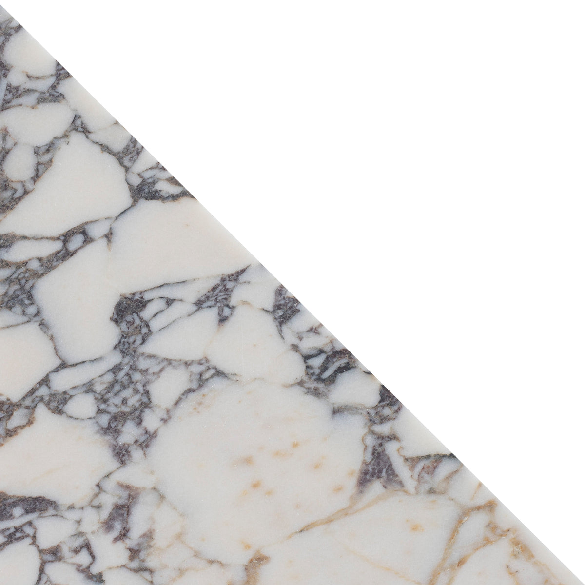 Calacatta Viola Honed Diamond Triangle  x 1 cm Field Tile 