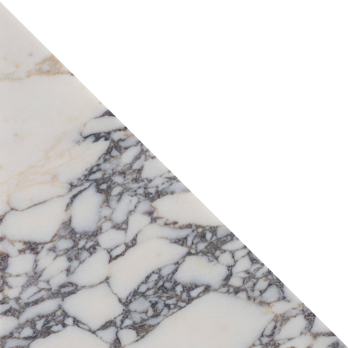 Calacatta Viola Honed Diamond Triangle  x 1 cm Field Tile 