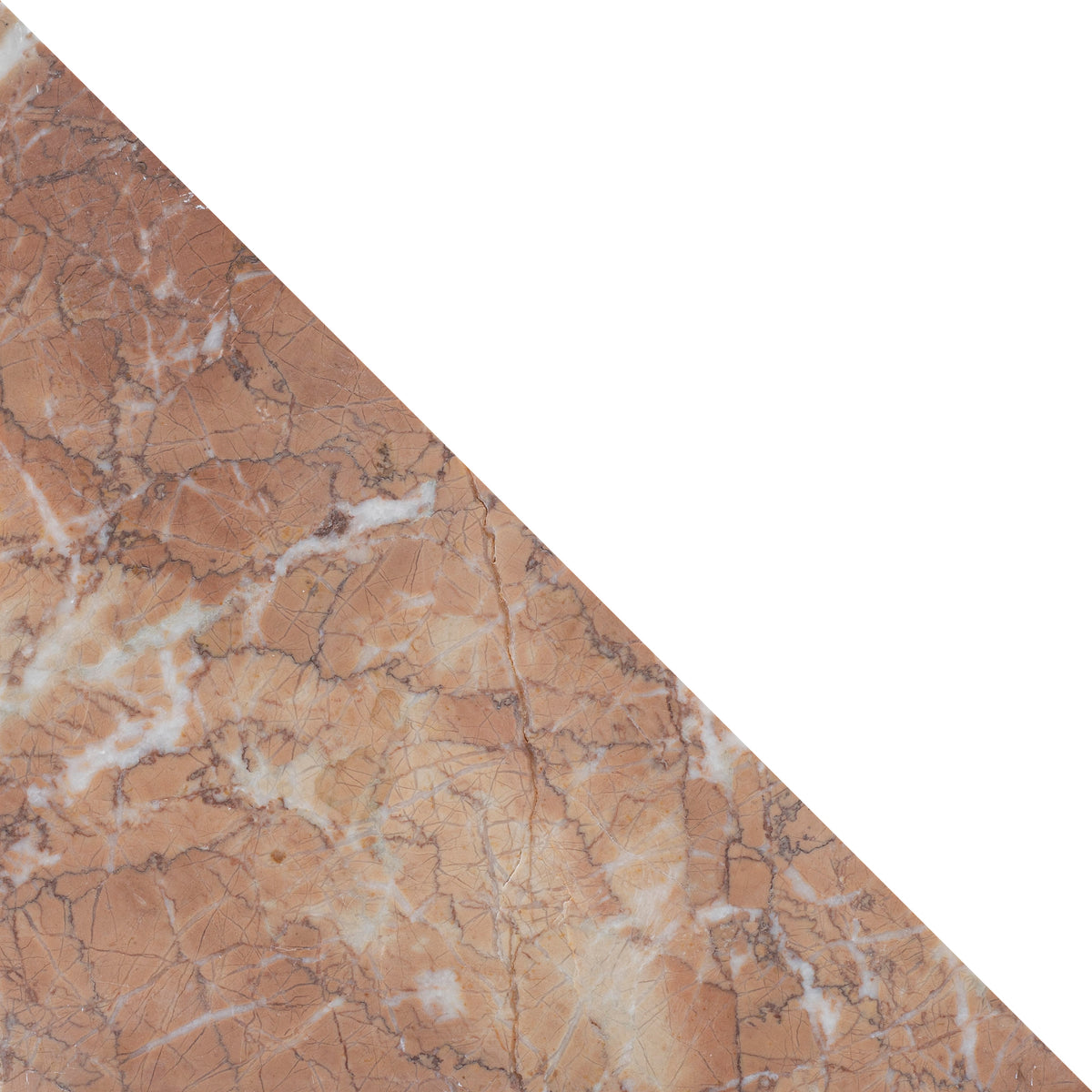 Dry Rose Honed Diamond Triangle  x 1 cm Field Tile 