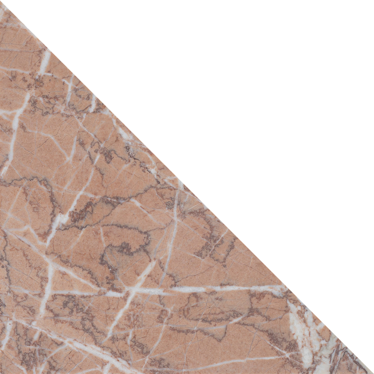 Dry Rose Honed Diamond Triangle  x 1 cm Field Tile 