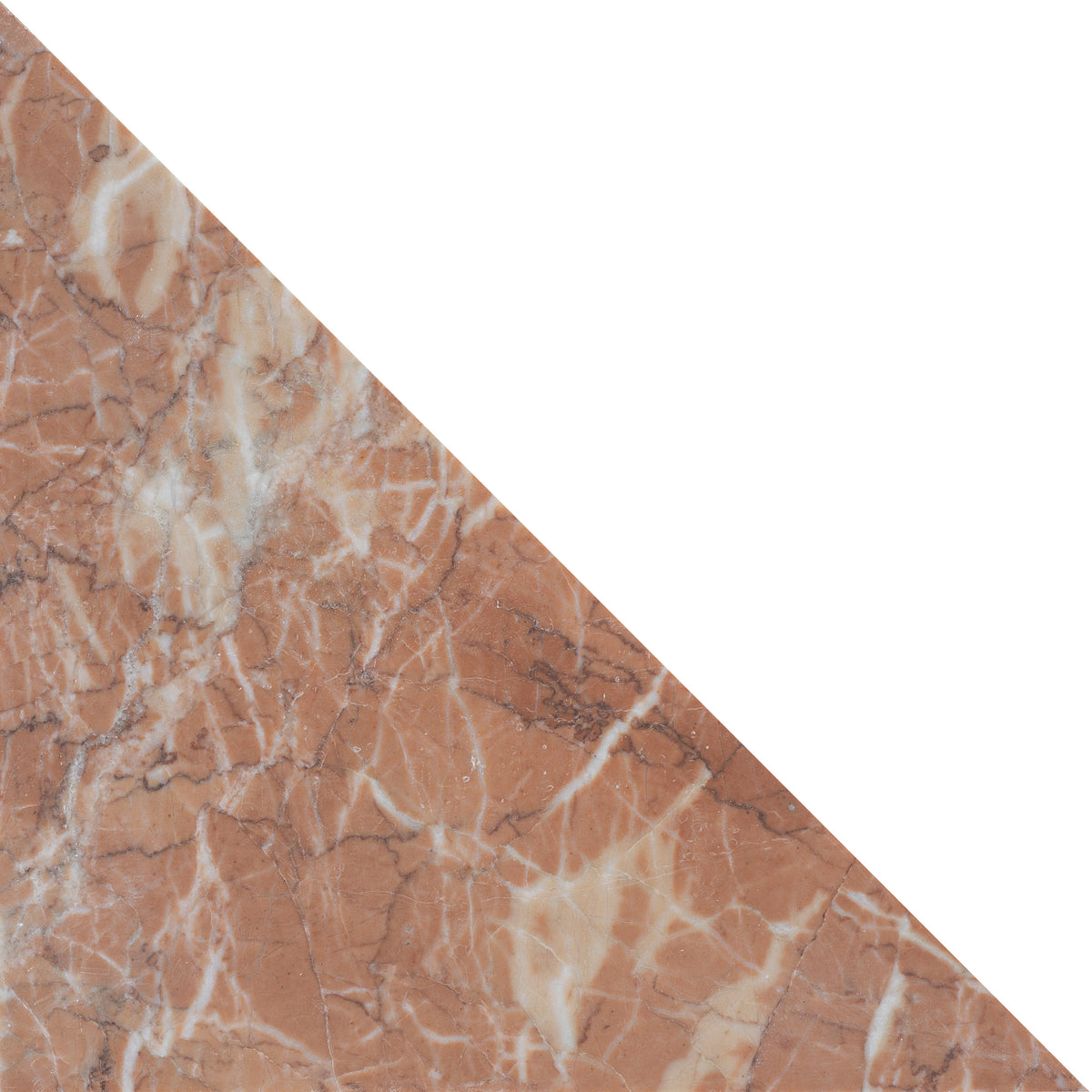 Dry Rose Honed Diamond Triangle  x 1 cm Field Tile 