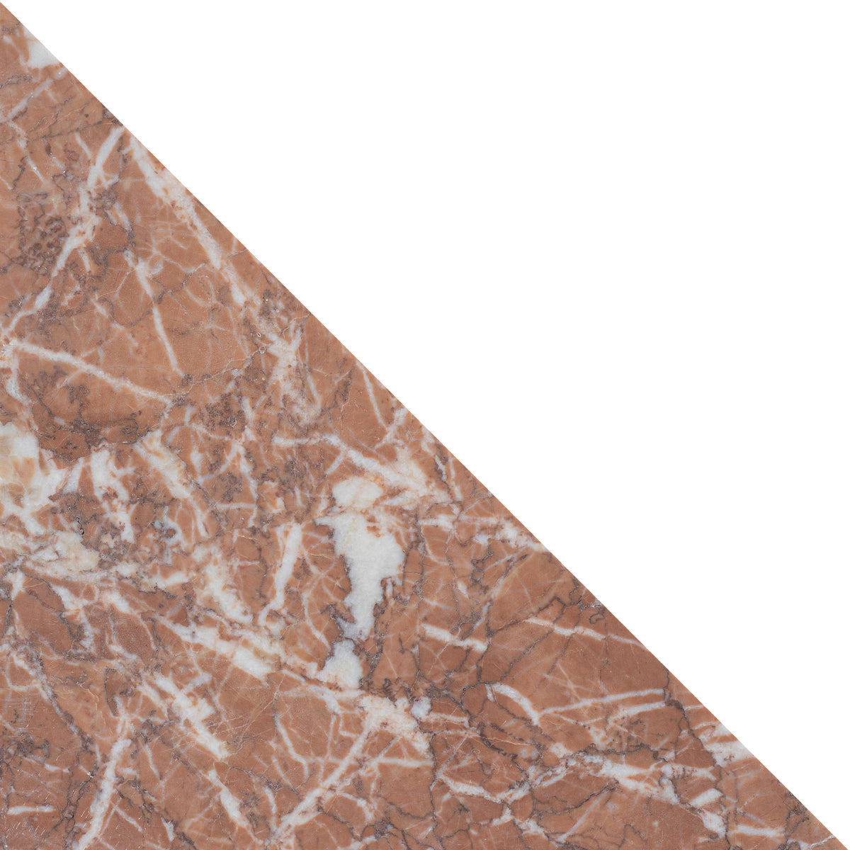 Dry Rose Honed Diamond Triangle  x 1 cm Field Tile 