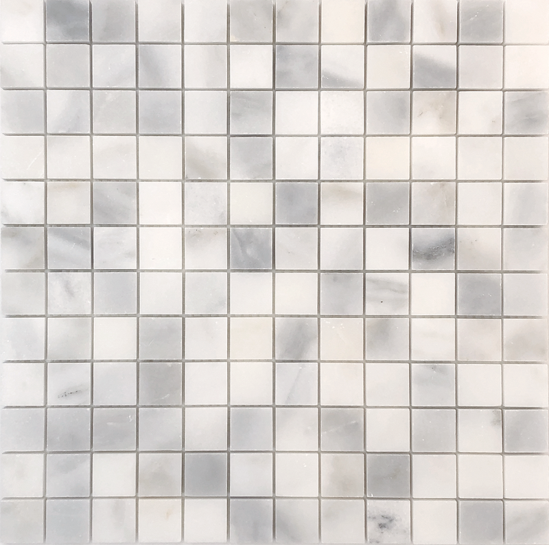 Calacatta Vida 2.5 x 2.5 cm Honed Mosaic