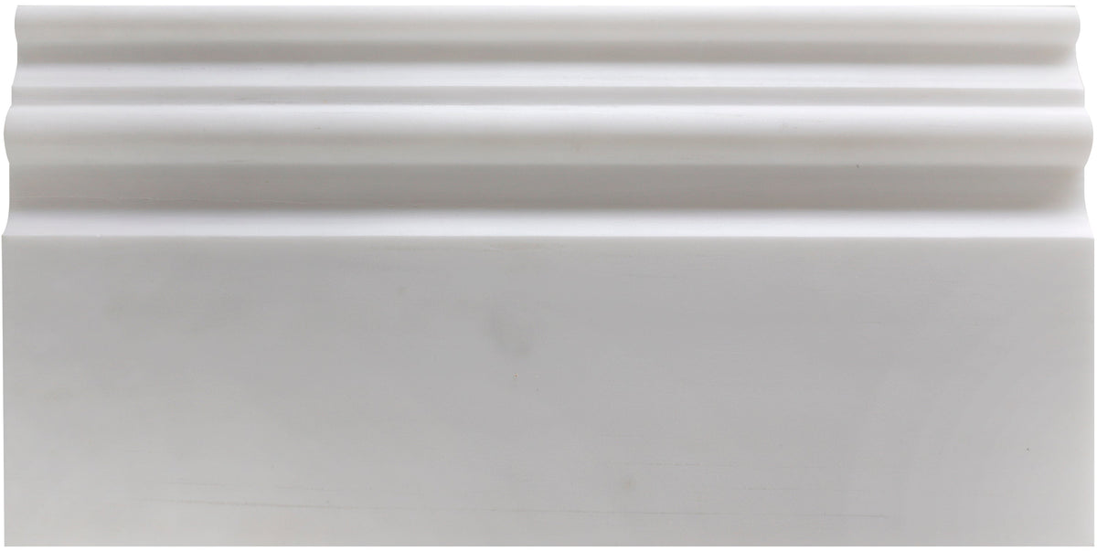 Glacier White Honed Base 15 x 45 cm  Molding 