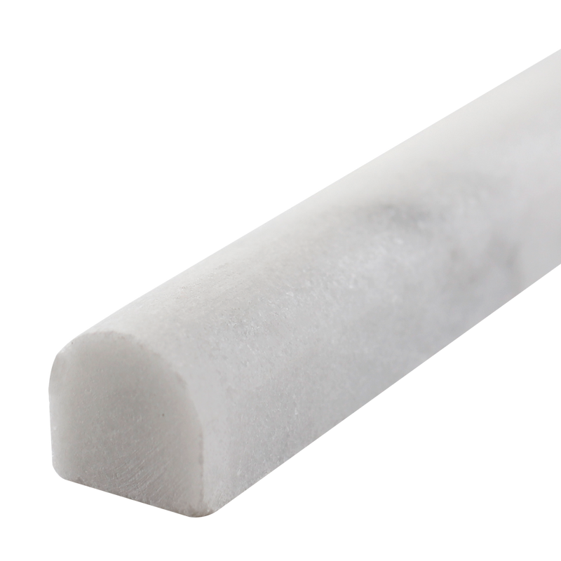 Bianco Carrara Honed Pencil  Molding