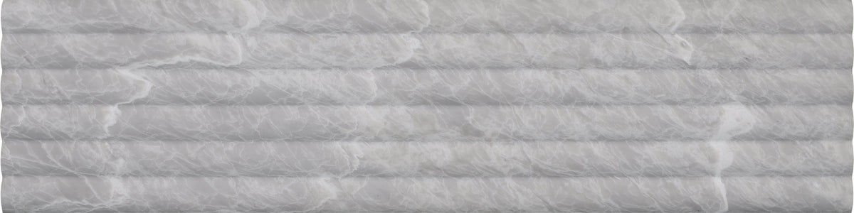 Nordic Grey Honed Flute-Out 15 x 60 x 1.25 cm Field Tile 