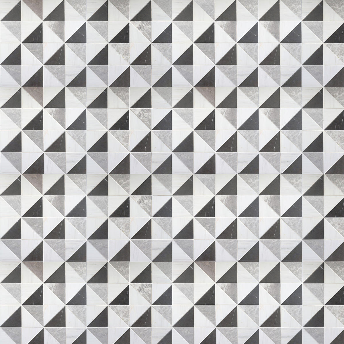 Mount Grey Plain Honed Diamond Triangle  x 1 cm Field Tile 