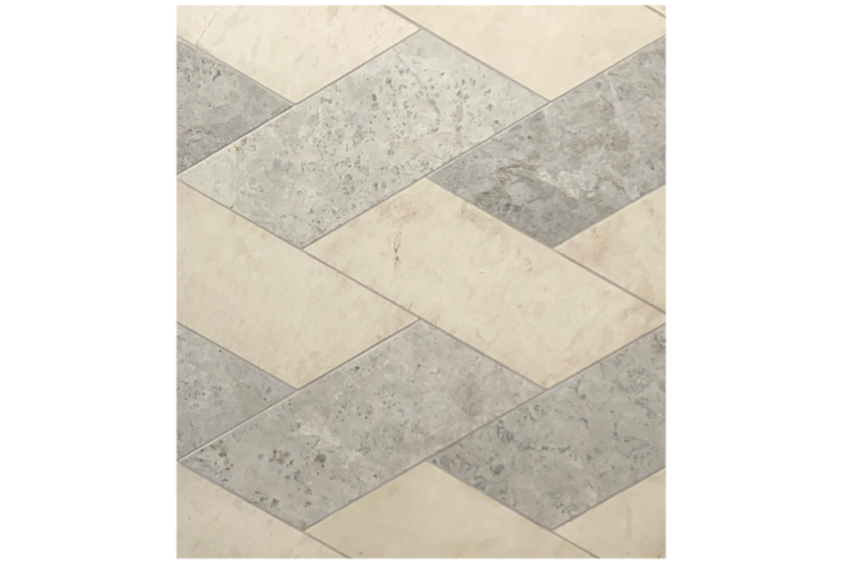Tundra Grey Honed Swan Left  x 1 cm Field Tile 