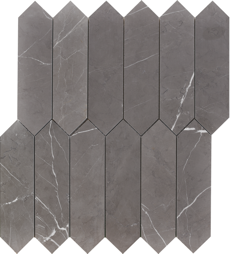 Mount Grey Plain Picket 5 x 20 cm Honed Mosaic