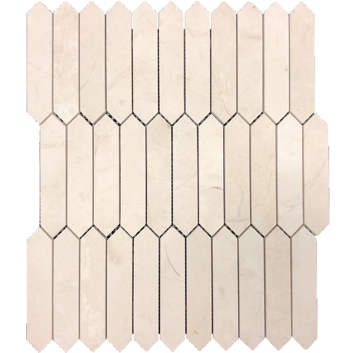 Aero Cream Picket 2.5 x 10 cm Honed Mosaic 
