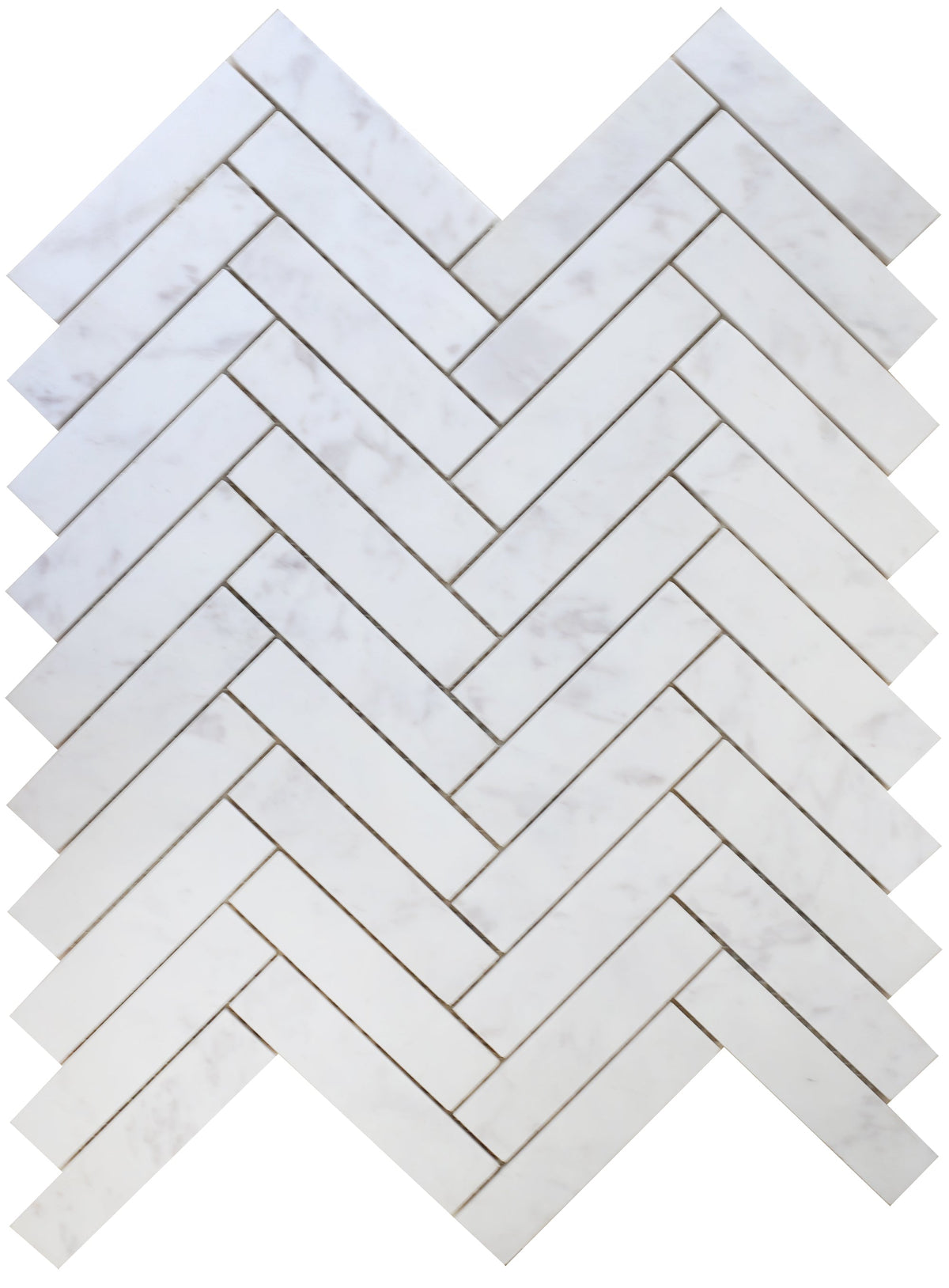 Volakas Herringbone 2.5 x 10 cm Honed Mosaic 
