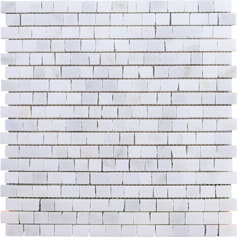 Calacatta Vida Broken Joint Mini Honed Mosaic