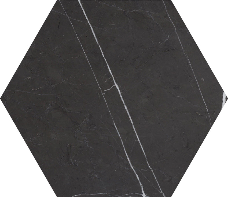 Mount Grey Plain Honed Hexagon 25 x 1 cm Field Tile