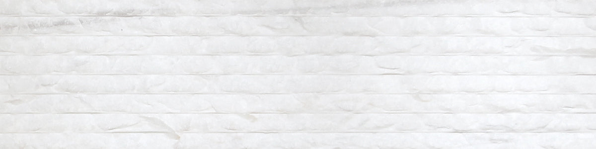 Glacier White Rustic Chiseled Small 15 x 60 x 2 cm Field Tile 