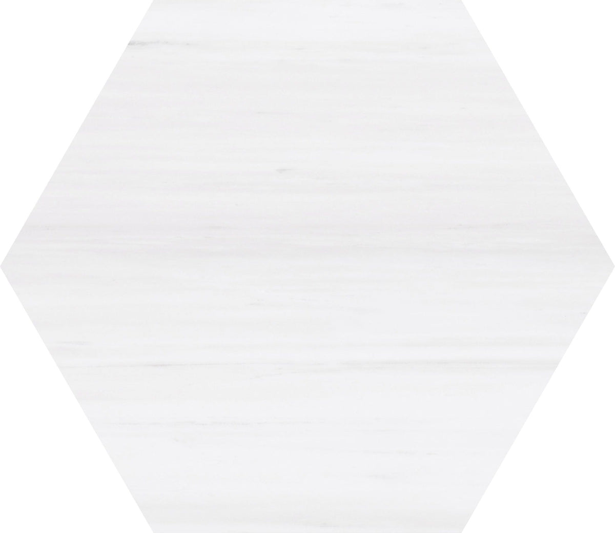 Glacier White Honed Hexagon 25 x 1 cm Field Tile 