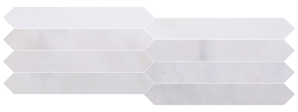 Afyon White Honed Picket 5 x 30 x 1 cm Field Tile 