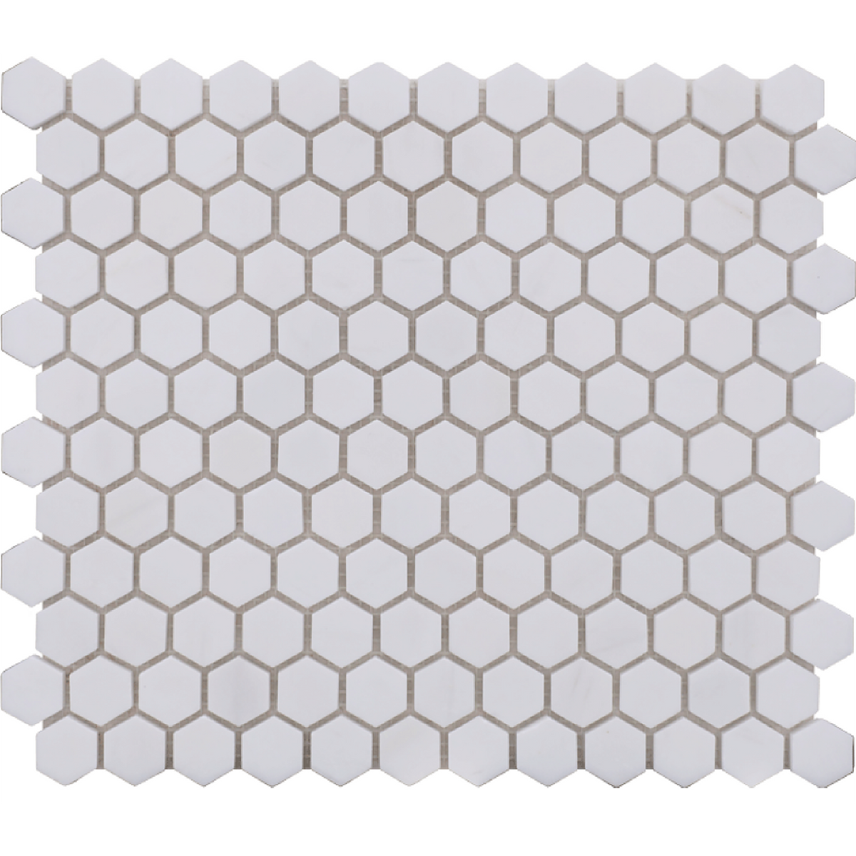 Glacier White Hexagon 2.5 cm Polished Mosaic 