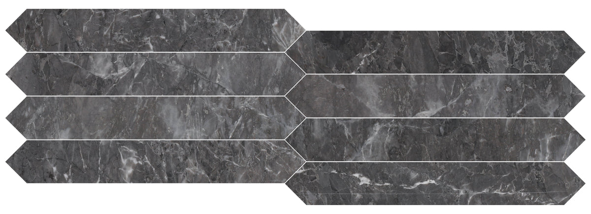 Lovina Grey Honed Picket 5 x 30 x 1 cm Field Tile 