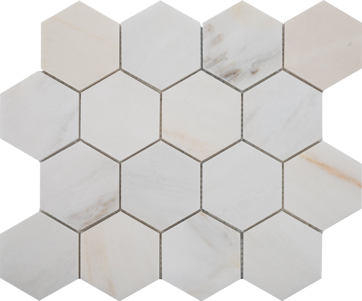 Cremo Delicato Hexagon 7.5 cm Honed Mosaic 