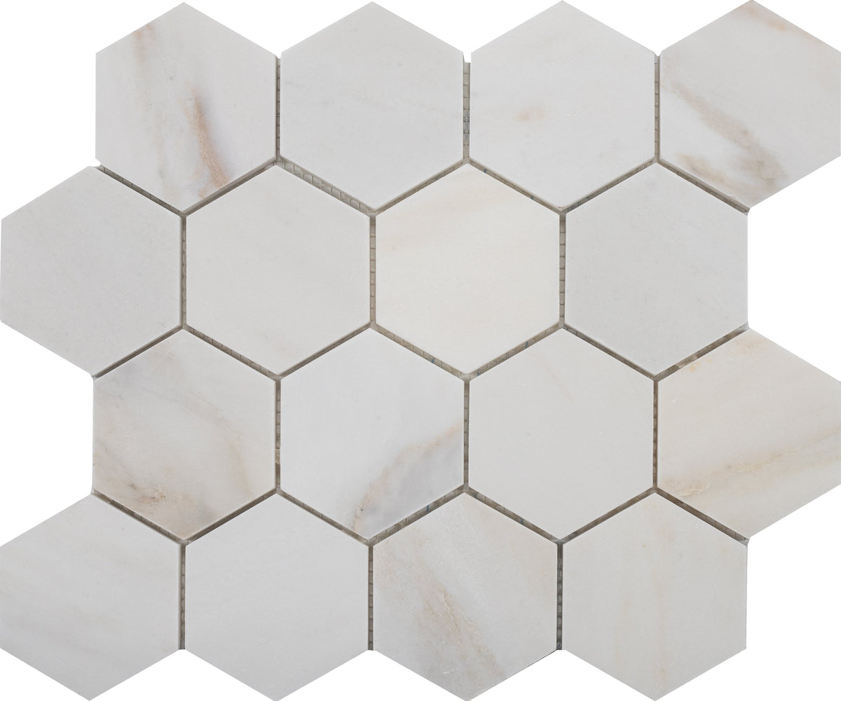 Cremo Delicato Hexagon 7.5 cm Honed Mosaic 