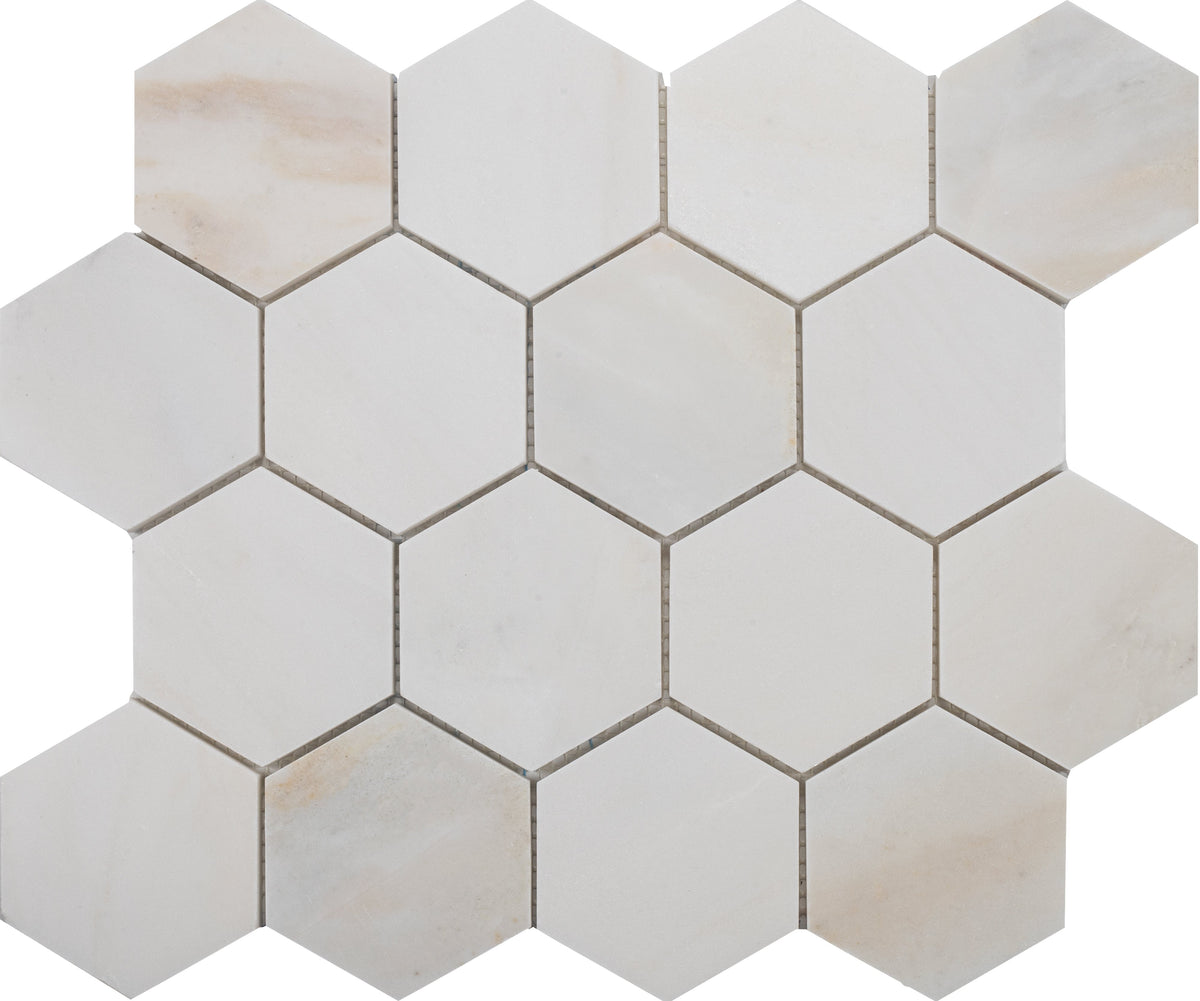 Cremo Delicato Hexagon 7.5 cm Honed Mosaic 