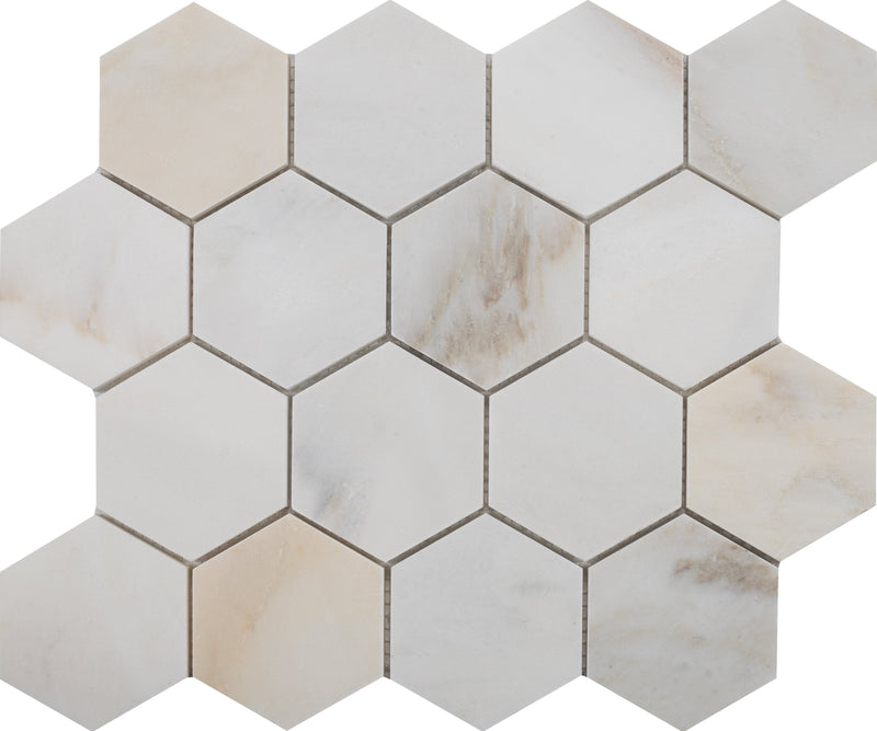 Cremo Delicato Hexagon 7.5 cm Honed Mosaic
