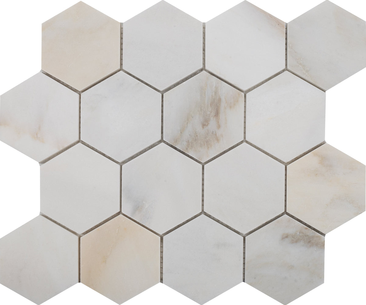 Cremo Delicato Hexagon 7.5 cm Honed Mosaic 