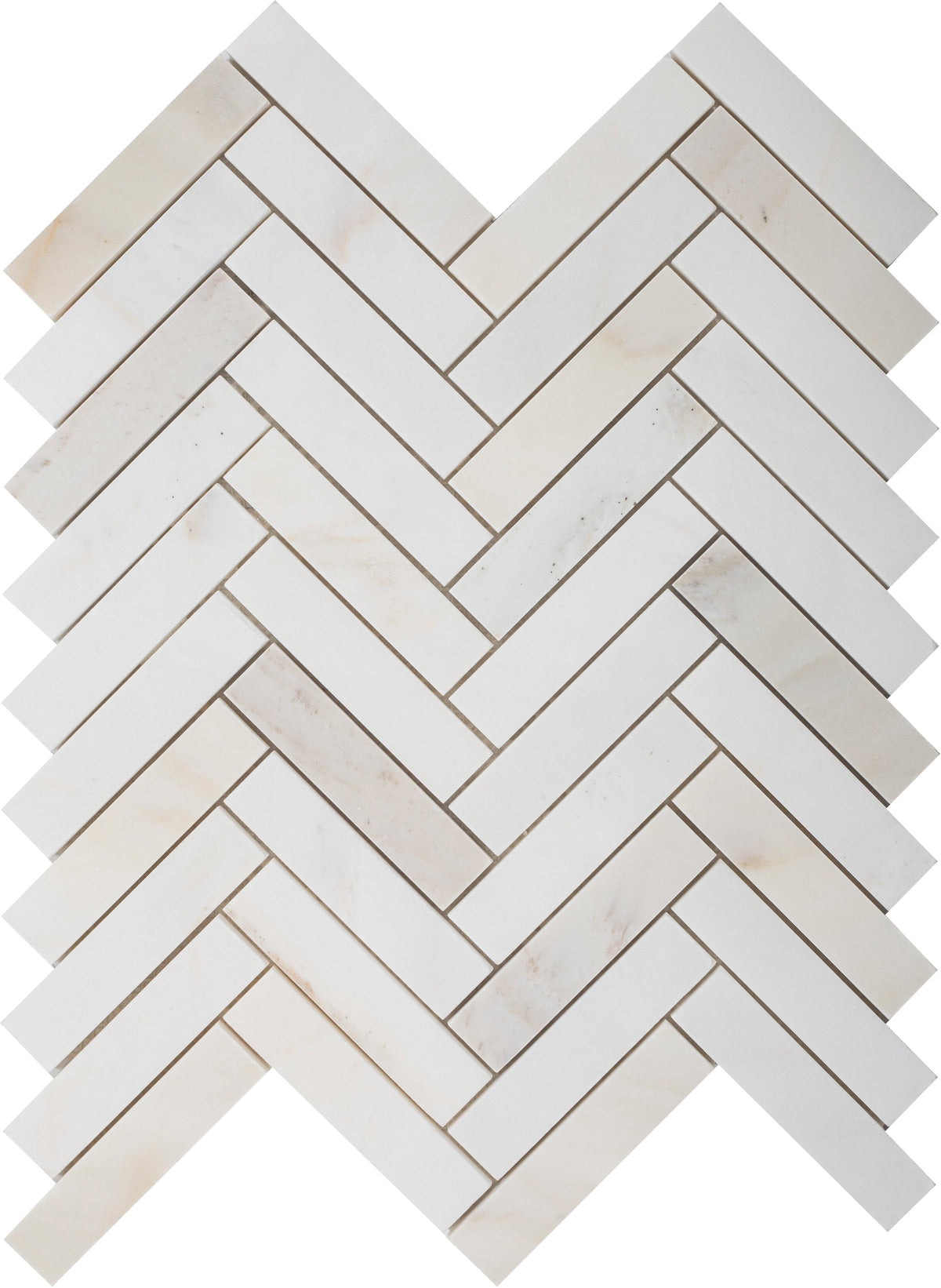 Cremo Delicato Herringbone 2.5 x 10 cm Honed Mosaic 