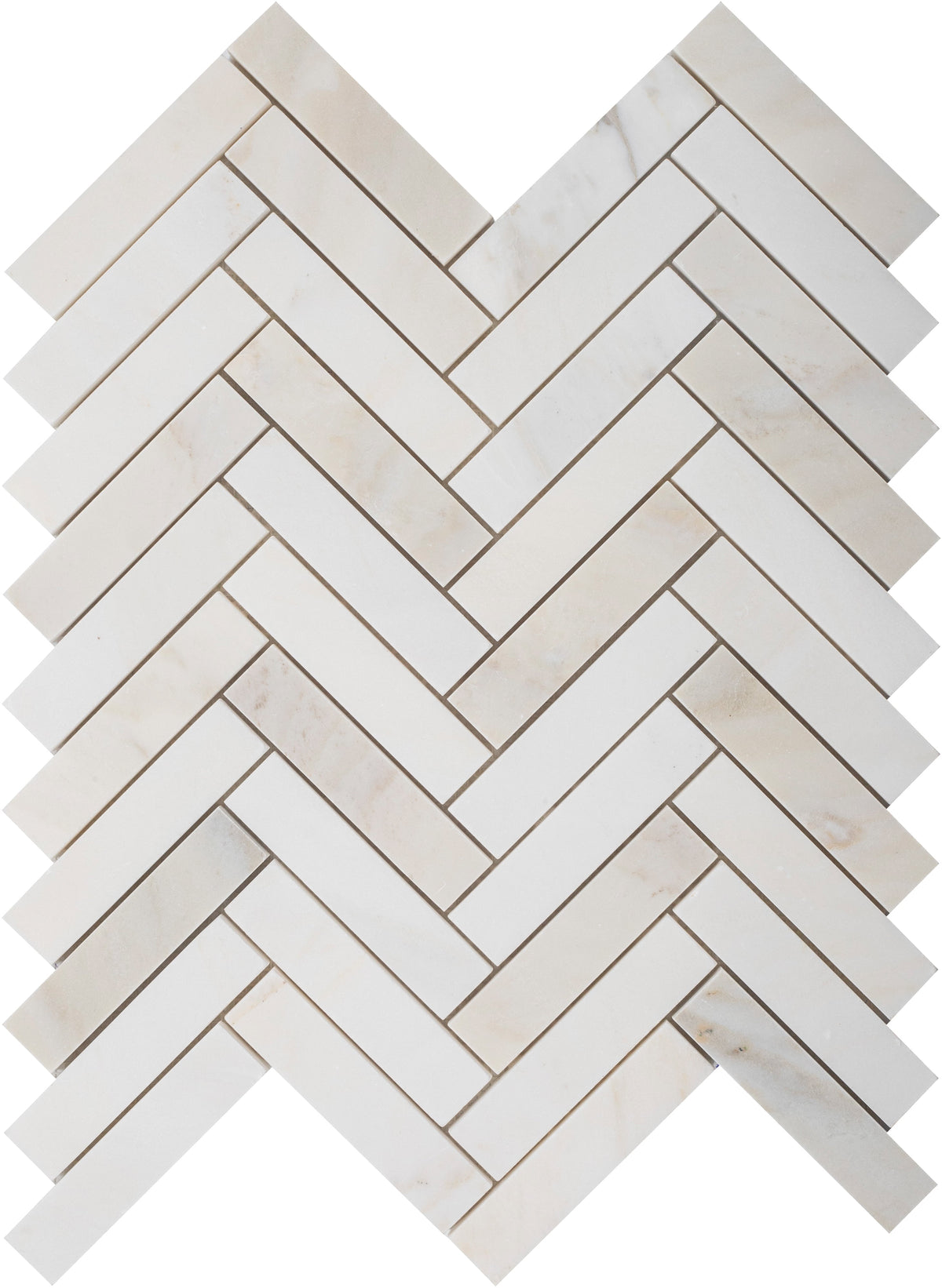 Cremo Delicato Herringbone 2.5 x 10 cm Honed Mosaic 