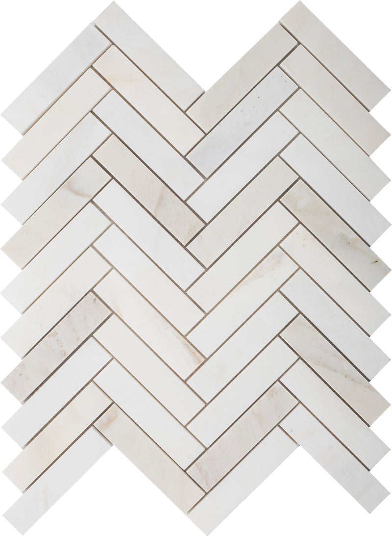 Cremo Delicato Herringbone 2.5 x 10 cm Honed Mosaic