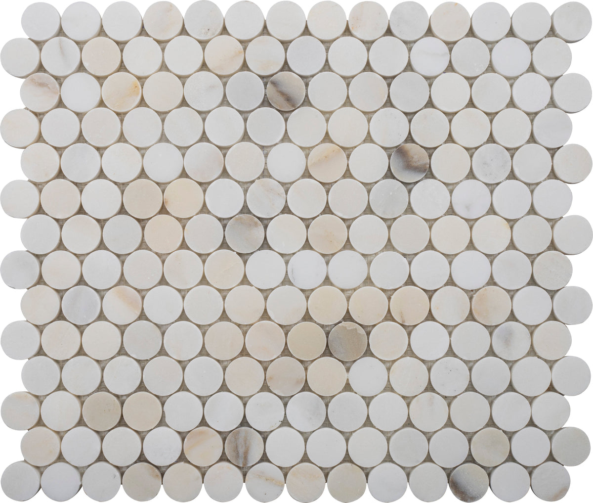 Cremo Delicato Penny Round Honed Mosaic 